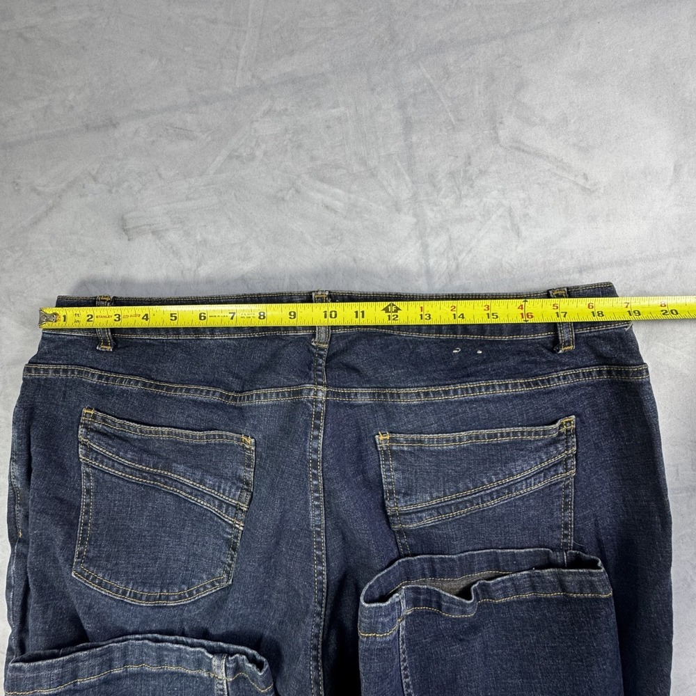 Caslon Womens Bootcut Jeans Blue Denim Dark Wash Classic Comfort 20W Petite - Picture 16 of 16